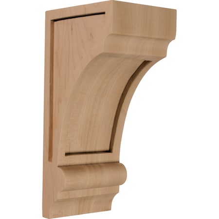Ekena Millwork 3 1/4"W x 4"D x 8"H Diane Recessed Wood Corbel, Maple CORW03X04X08DIMA